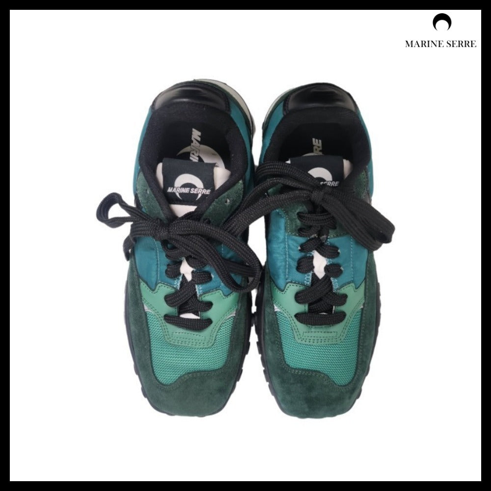 【MARINE SERRE】Women’s Green Moonwalk Sneakers