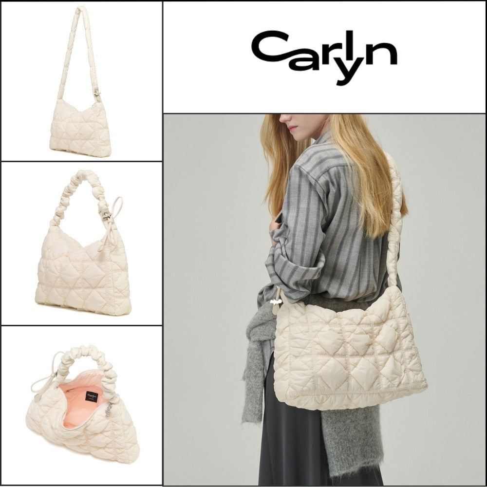【carlyn】3WAY ナイロンレーンバッグ アイボリー