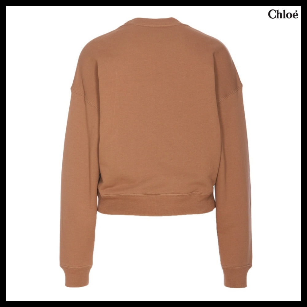 【Chloe】Logo Sweatshirt in Beige
