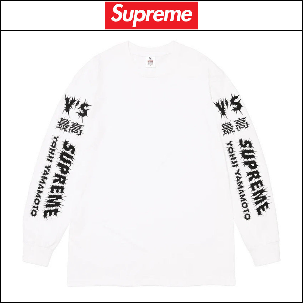 【Supreme】Yohji Yamamoto Long Sleeve T Shirt White 25FW