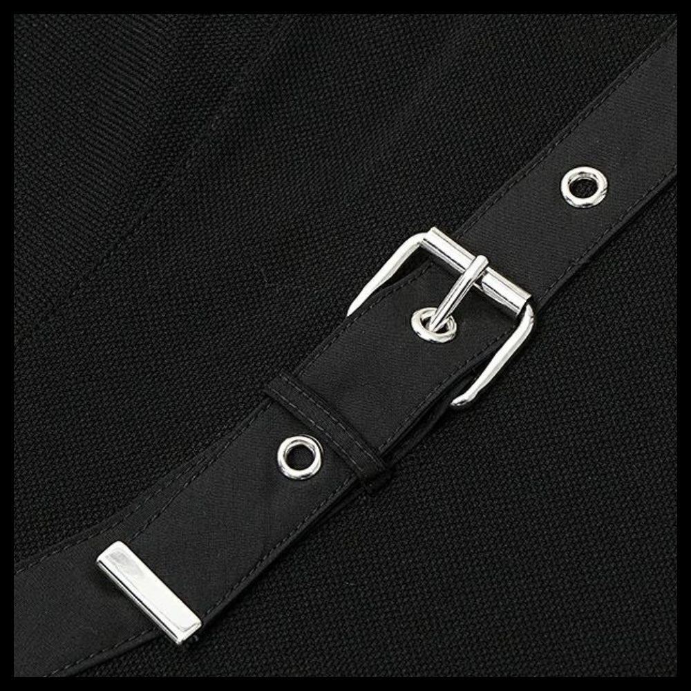 【Alexander Mcqueen】Harness Polo Shirt in Black