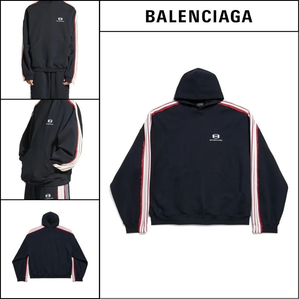 【BALENCIAGA】Unity Sports Icon Large Hoodie in Black