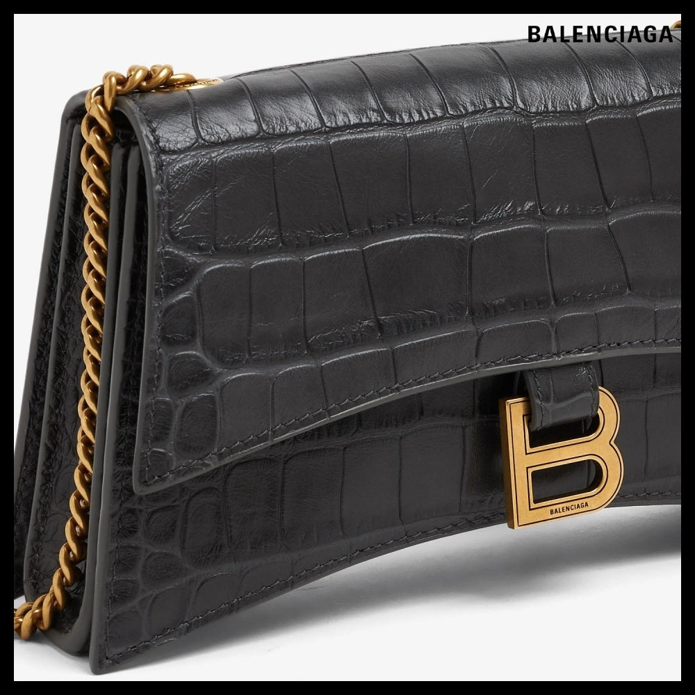 【BALENCIAGA】Crush XS chain bag Dark Grey
