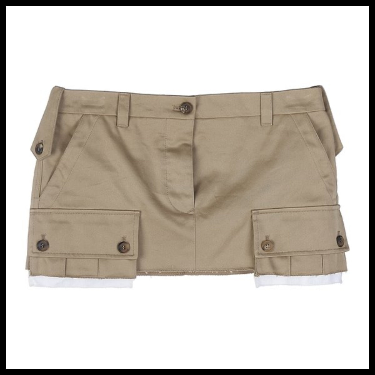 【Miu Miu】Women’s Chino Mini Skirt