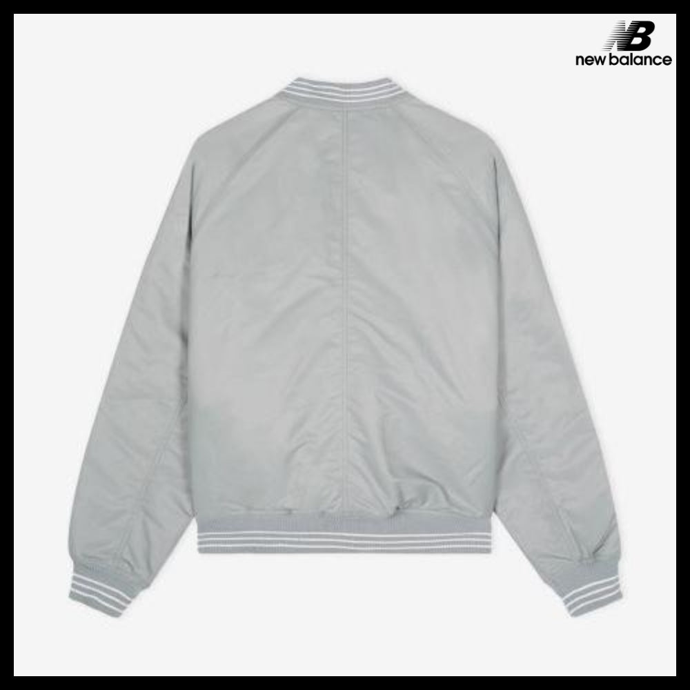 【New Balance】UNI New Grey Varsity Padding Jacket