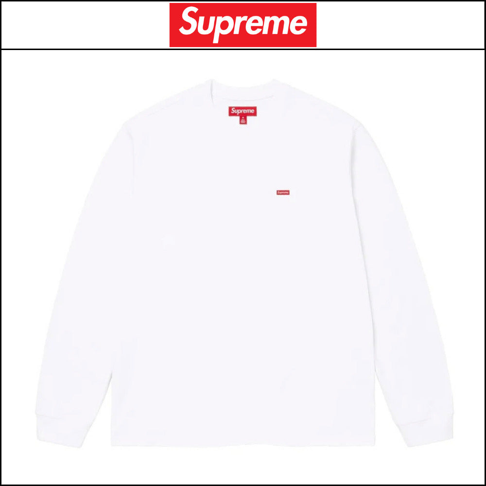 【Supreme】Small Box Long Sleeve T Shirt White