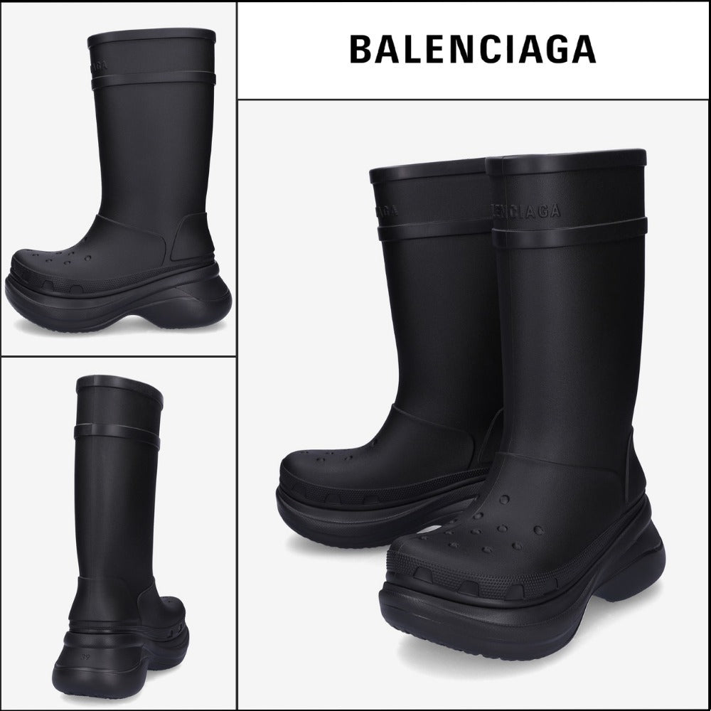 【BALENCIAGA】Crocs Boots Black