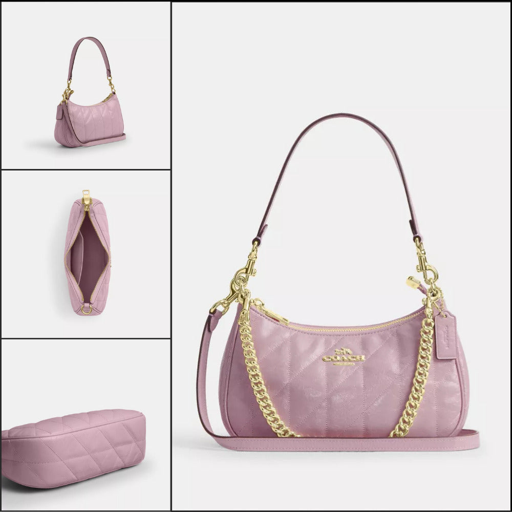 【Coach】Terry Shoulder Bag with Quilting