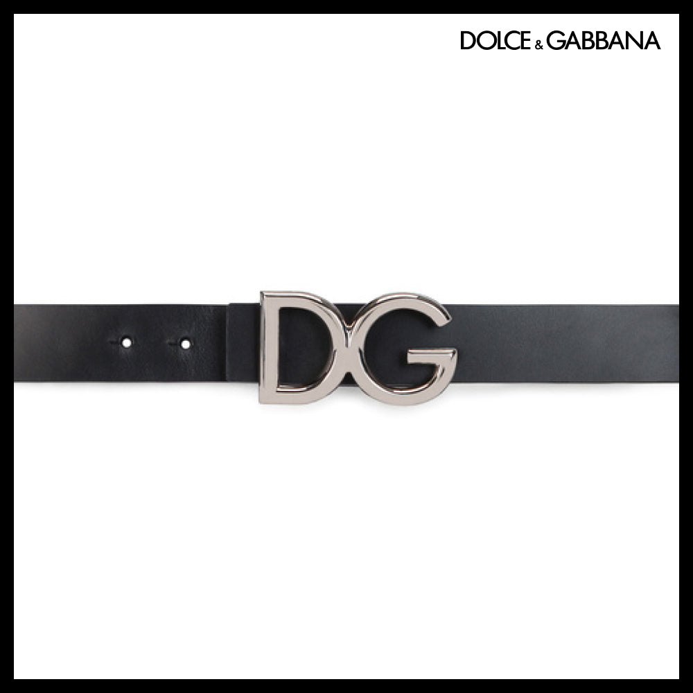 ★Dolce & Gabbana アウトレット セール ★LEATHER BELT WITH DG