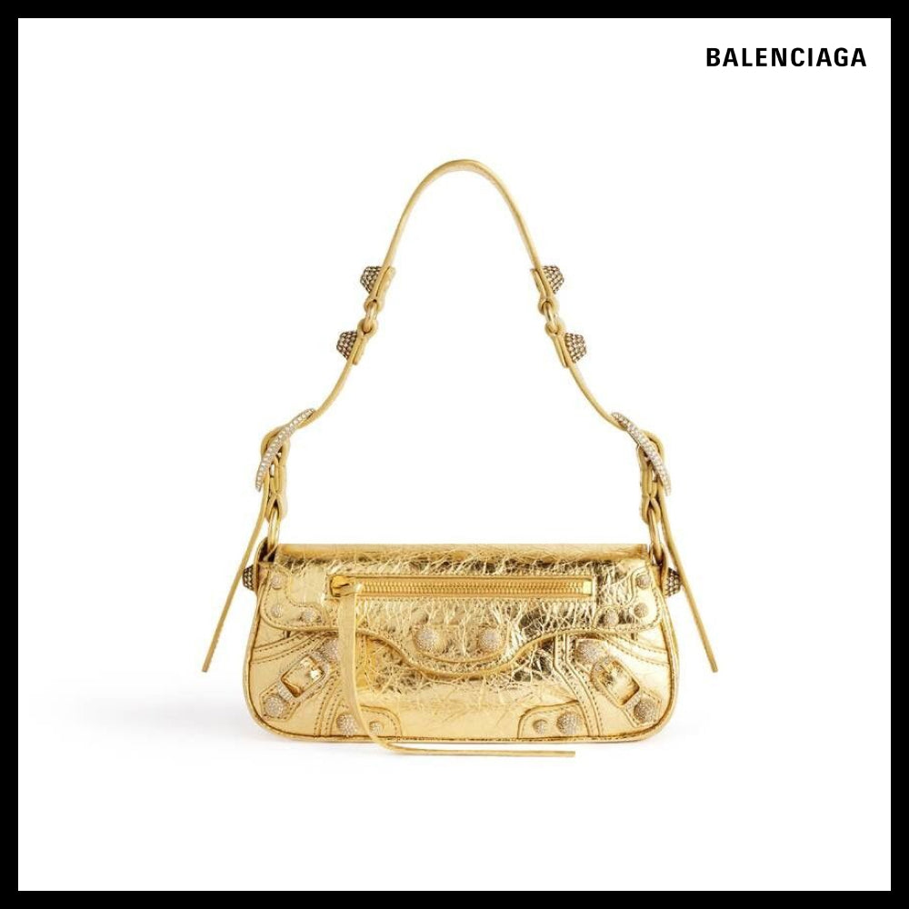 【BALENCIAGA】Le Cagole XS Sling Bag Metallized Gold