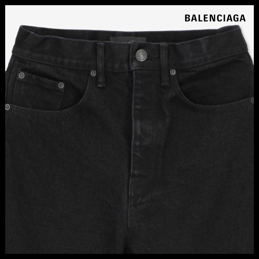 【BALENCIAGA】Relax Denim Pants Black