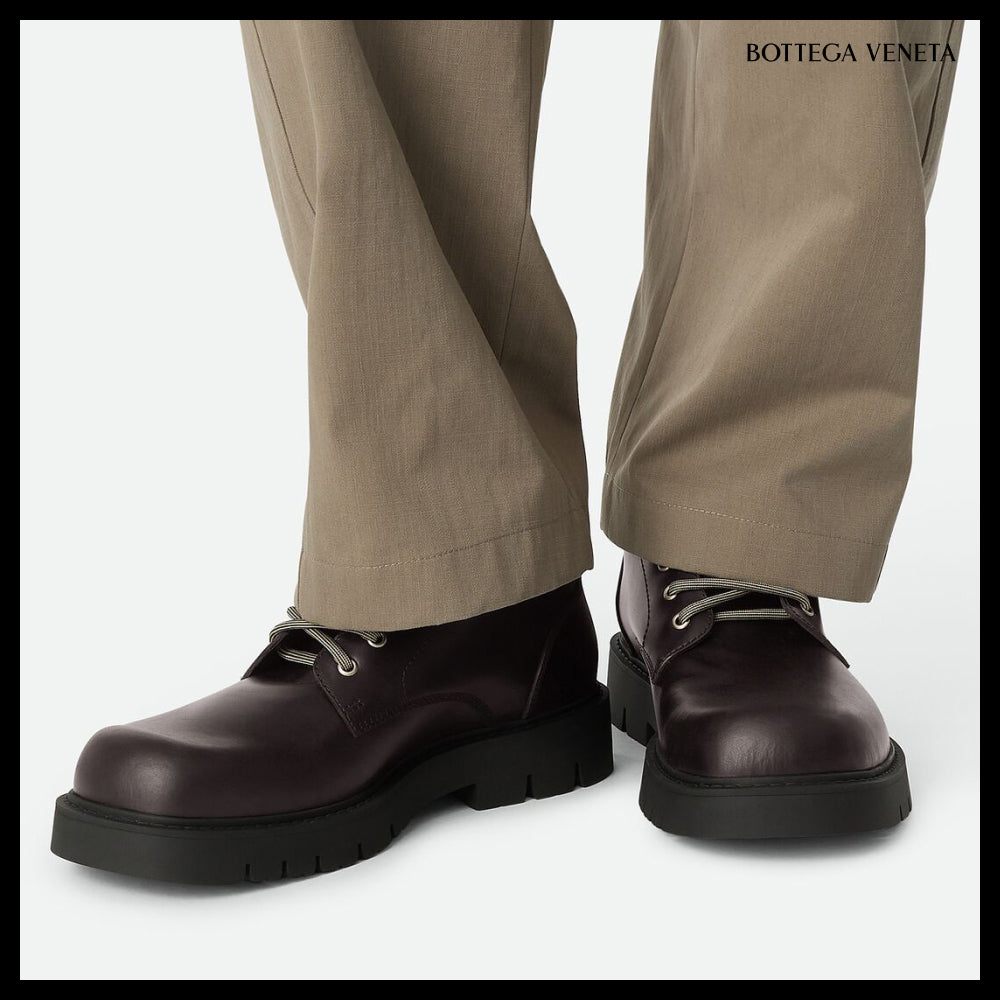 【BOTTEGA VENETA】Head Dog Cropped Boots Fondant Black