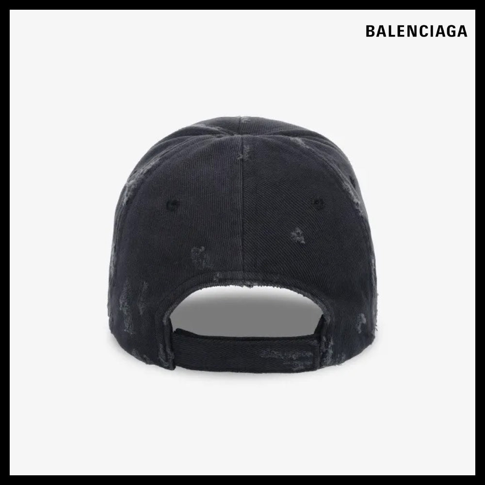 【BALENCIAGA】Laurel Classic Ball Cap Faded Black Red