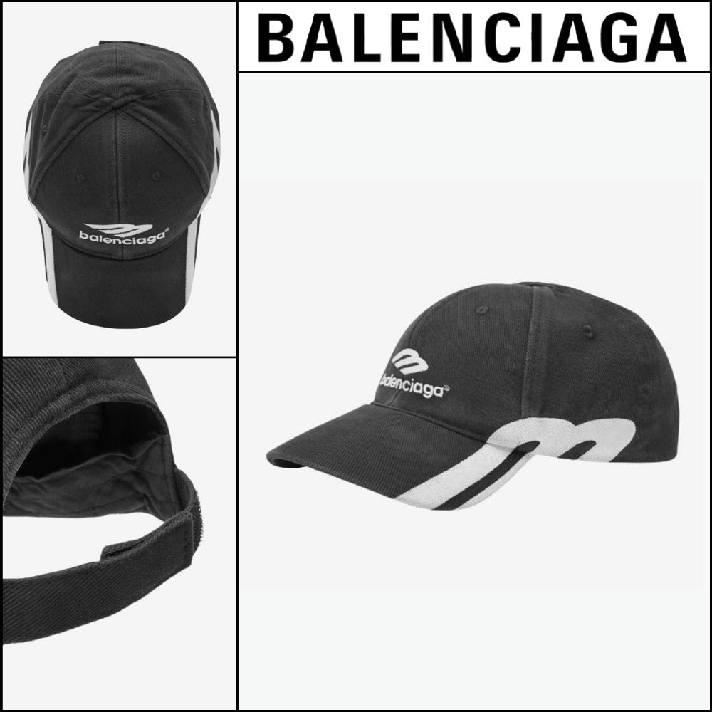 【BALENCIAGA】3B Sports Icon Ball Cap Black Men