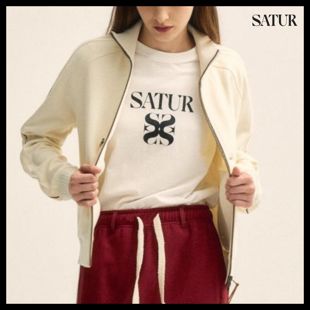 【SATUR】Roturn All Day Track Zip-Up Jacket Resort Cream