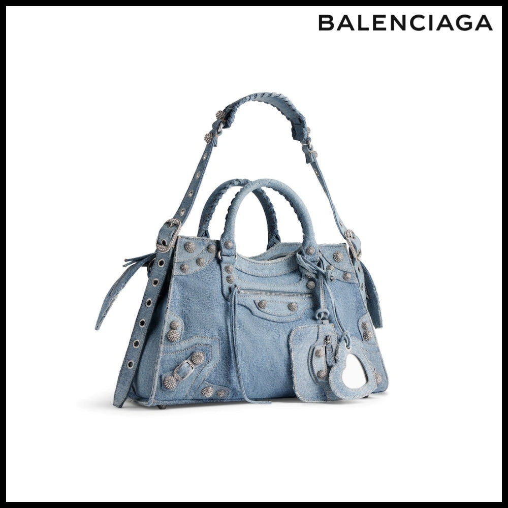【BALENCIAGA】Neo Cagole City Handbag Denim