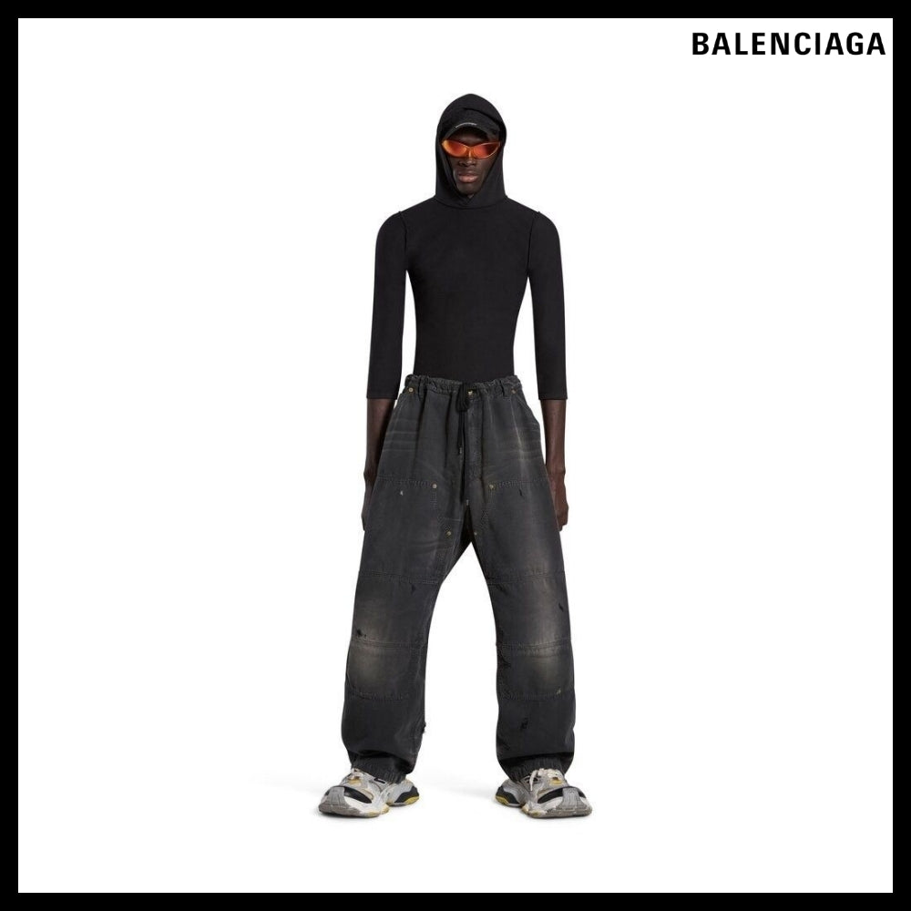 【BALENCIAGA】Double Knee Trouser Black