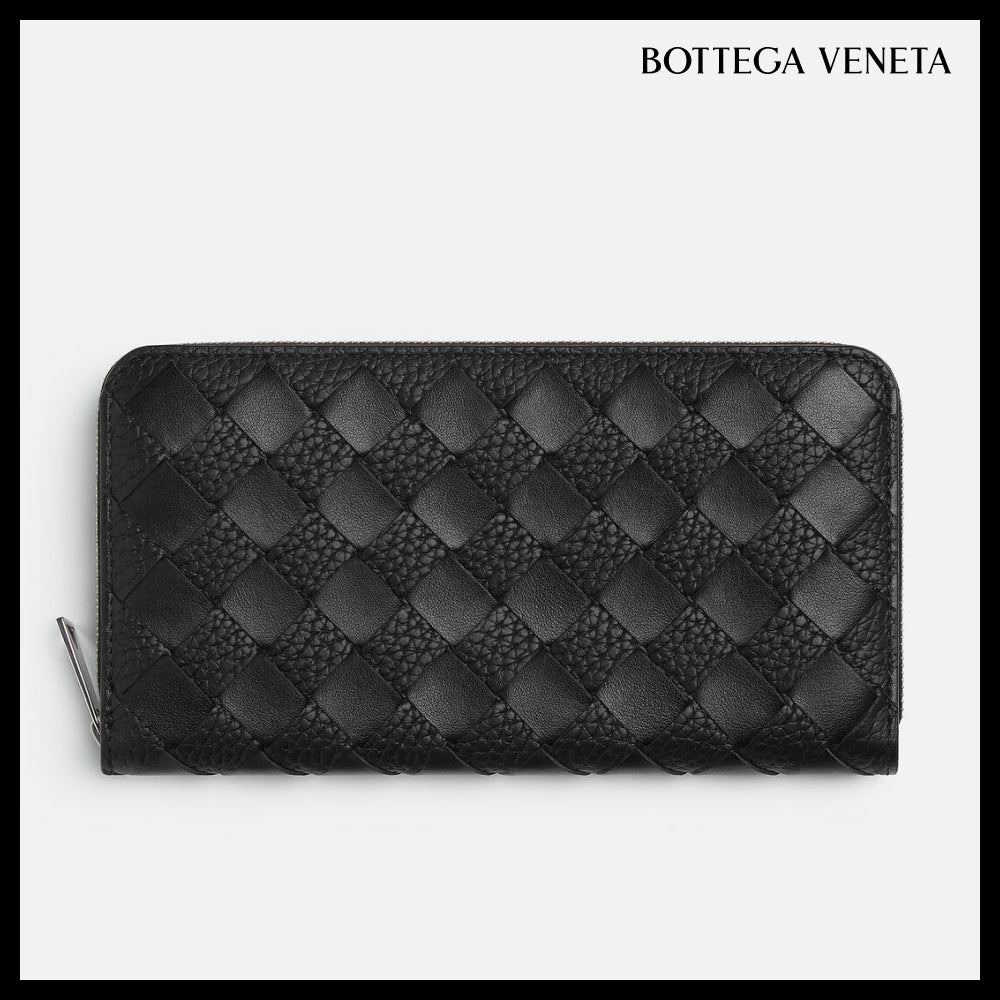 【韓国百貨店 BOTTEGA VENETA】Intrecciato Zip-Around Wallet