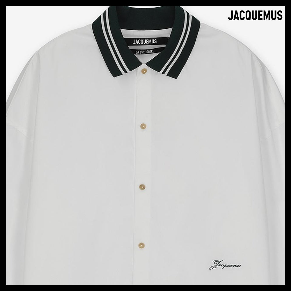 ◆JACQUEMUS◆ シャツ Shirt White 半袖 ロゴ
