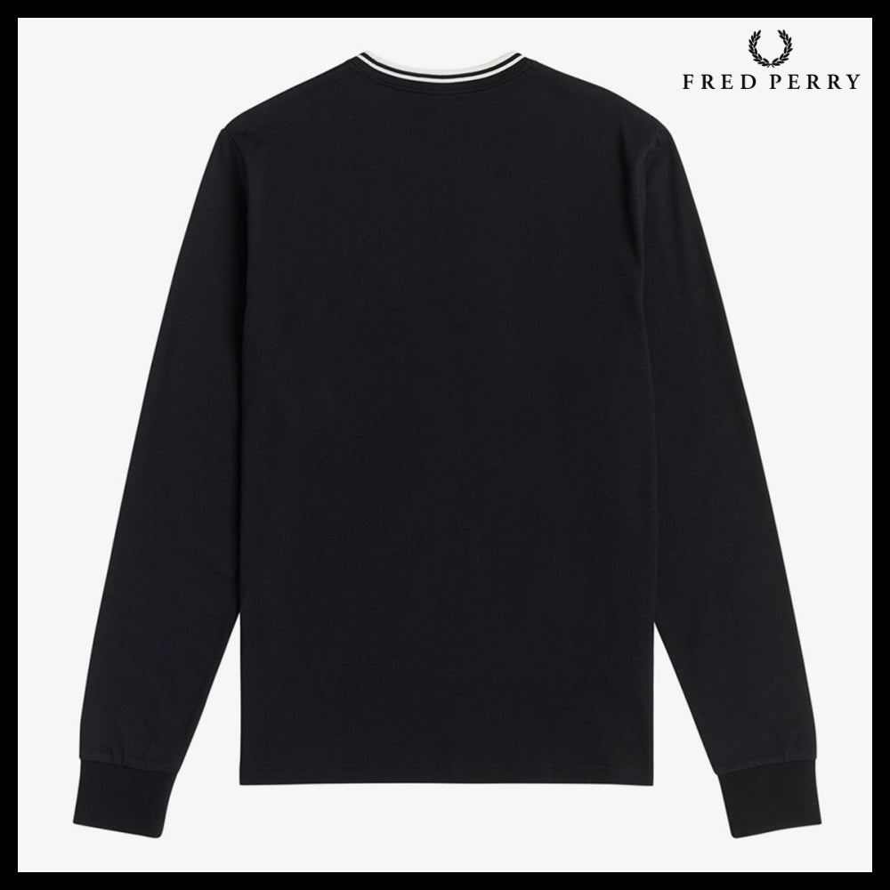 【FREDPERRY】Baseline Long Sleeve Twin Tipped T-Shirt 102