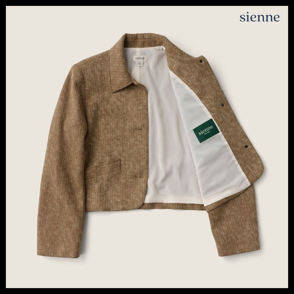 【SIENNE】German Knitted Jacket Brown