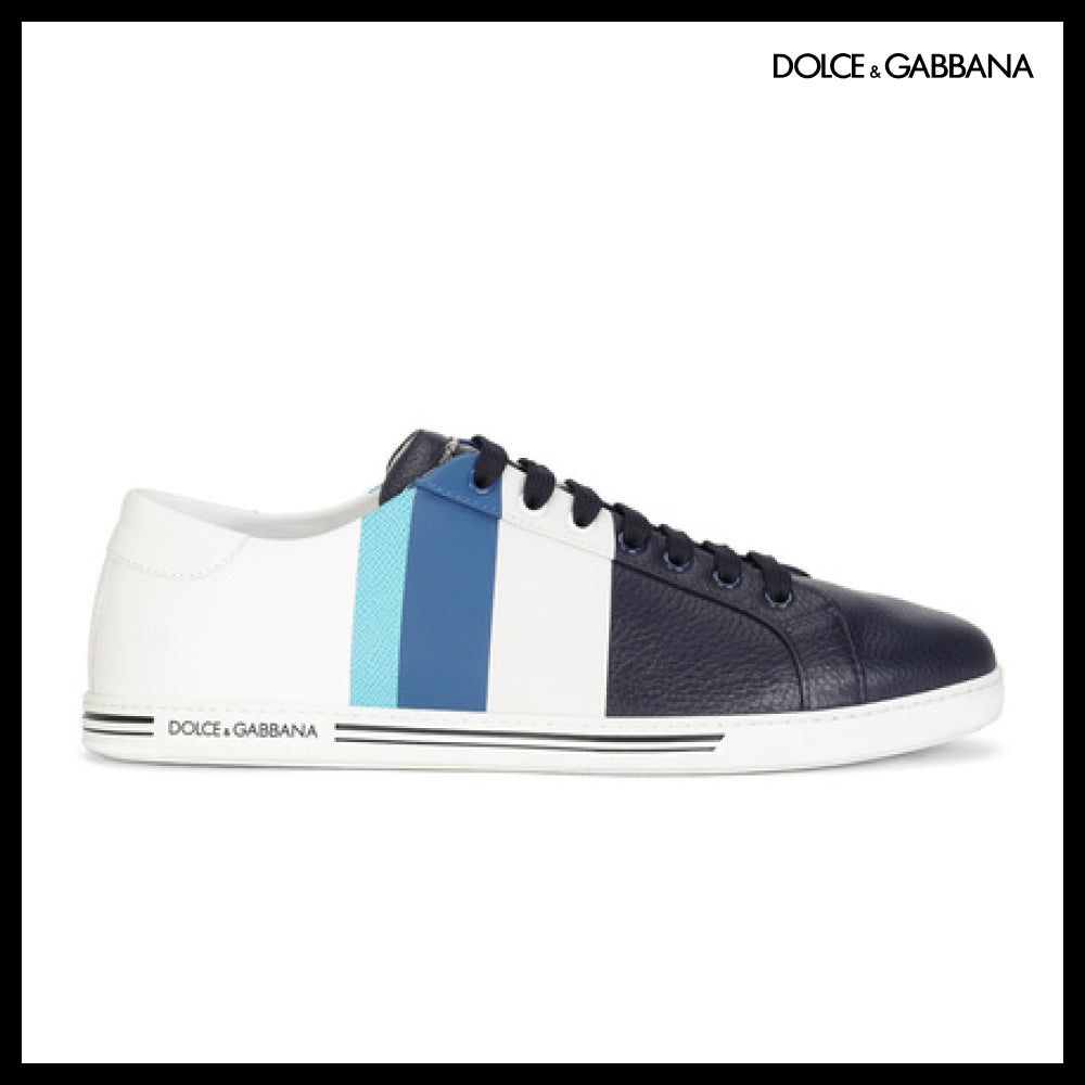 【Dolce & Gabbana】SAINT TROPEZ SNEAKERS IN PRINTED DEERSKIN