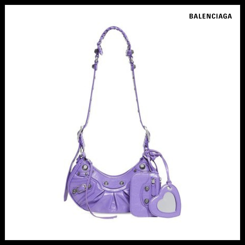 【BALENCIAGA】Le Cagole XS Shoulder Bag Purple