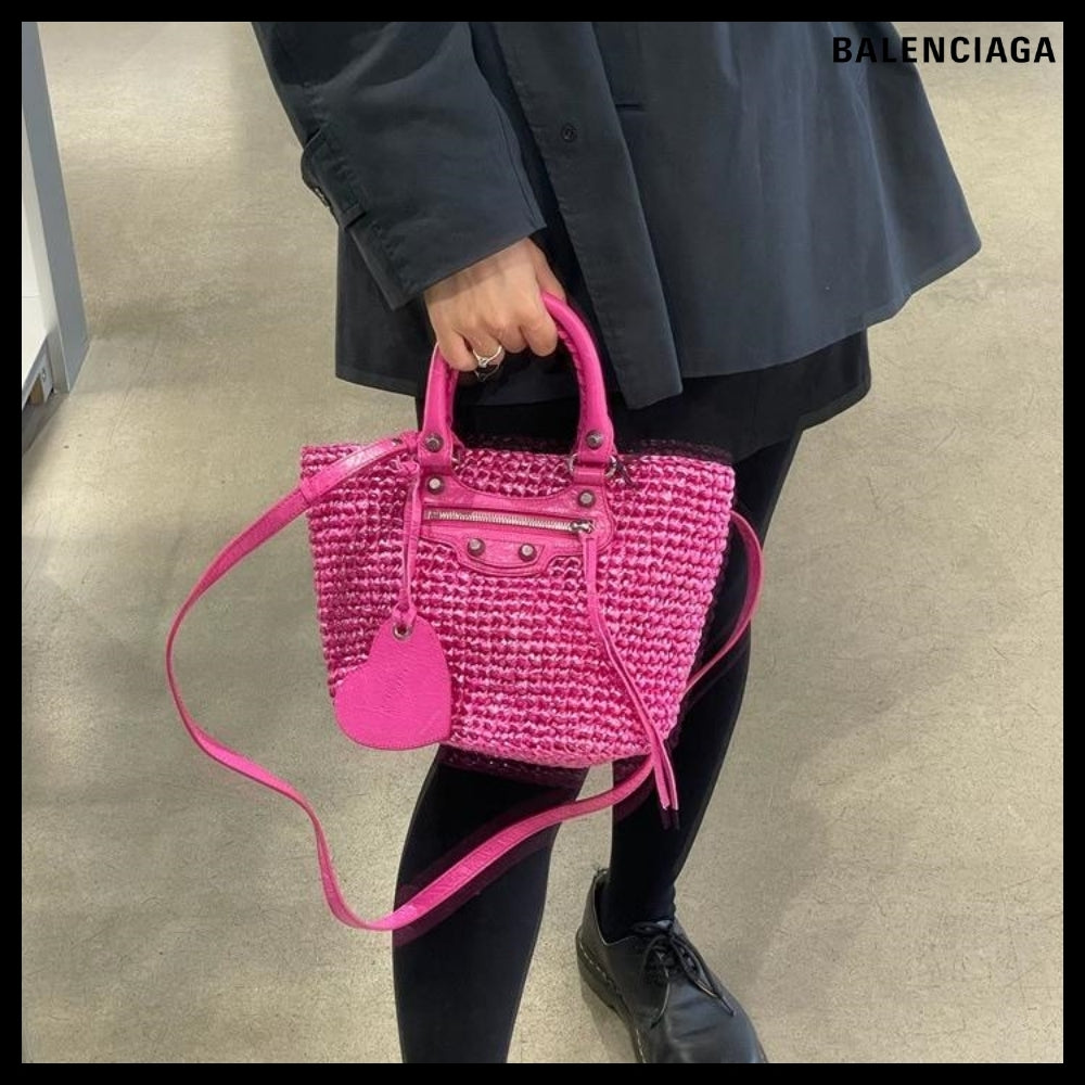 【BALENCIAGA】Le Cagole Small Panier Pink