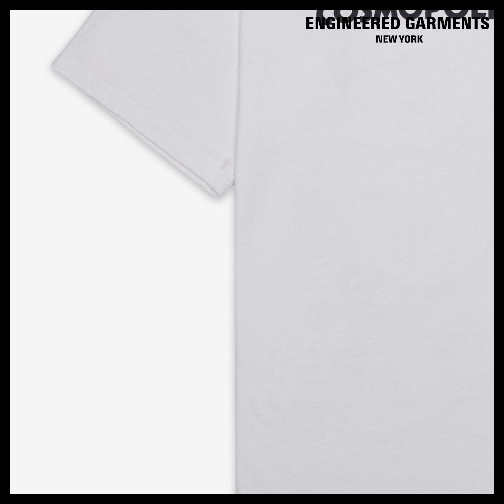 ◆Engineered Garments◆ プリント クロス クルーネック Tシャツ