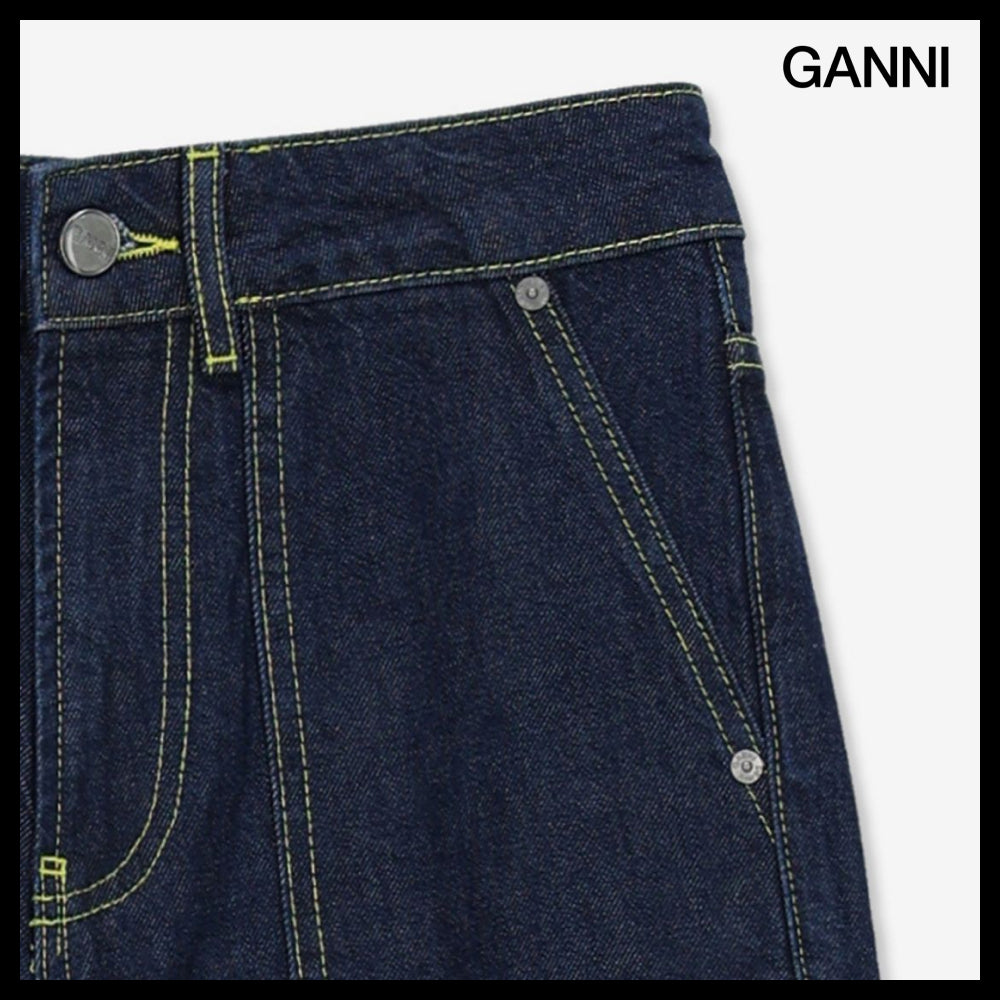 【GANNI】アンジー リンス デニム インディゴ