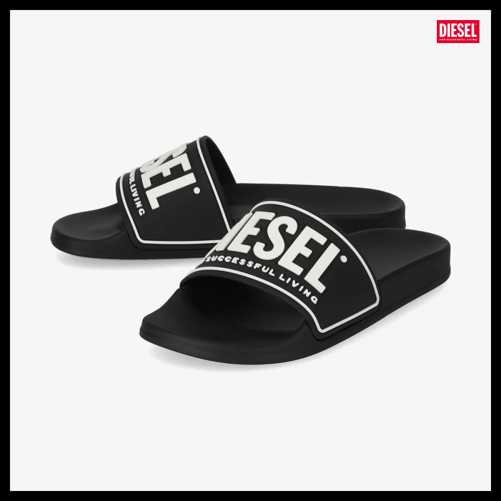【DIESEL】SA-Mayemi W Slides - Black