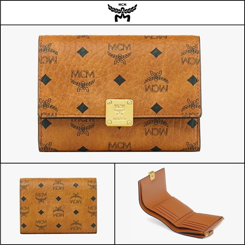 【MCM】Aren visetos trifold wallet MYSFSTA02CO