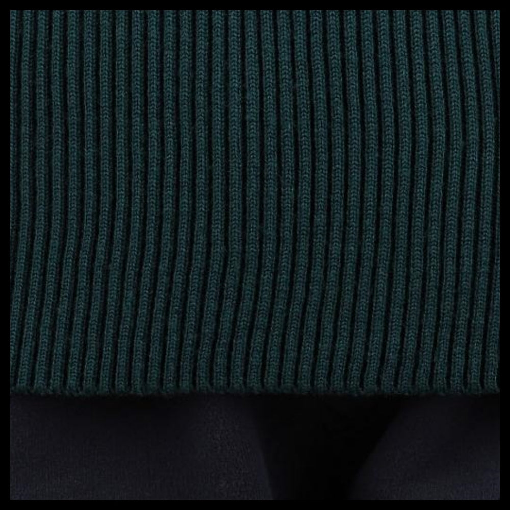 【STONE ISLAND】 Kids Wappen Patch Ribbed Pullover Knit
