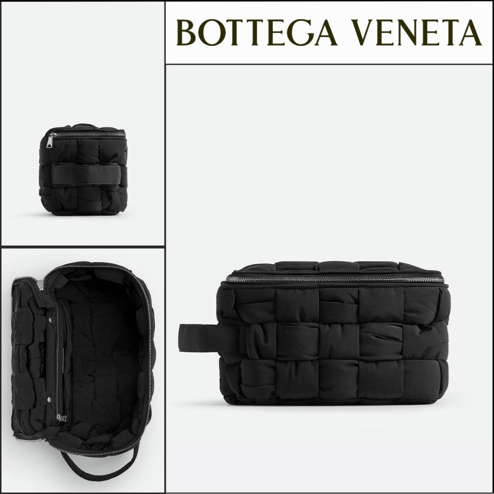 【BOTTEGA VENETA】CASSETTE TRAVEL POUCH BLACK
