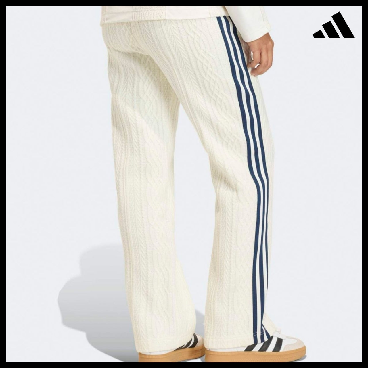 【ADIDAS】Knit Beckenbauer White Track Pants