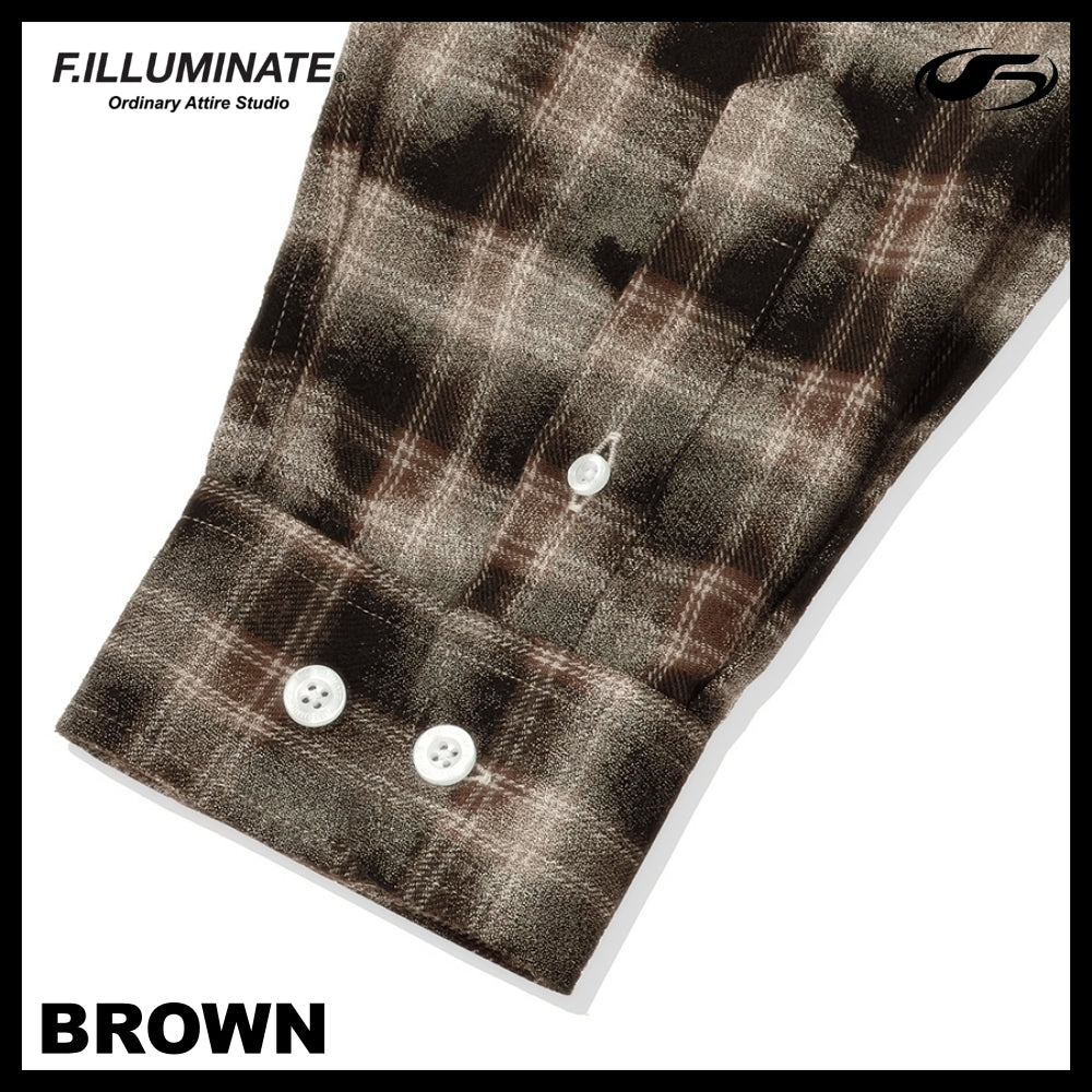 【FILLUMINATE】OVERFIT DAMAGE WASHED CHECK SHIRT 2COLOR