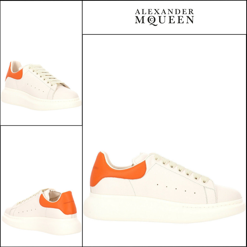 【Alexander Mcqueen】White Leather Sneakers