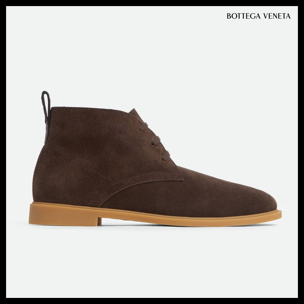 【BOTTEGA VENETA】Astaire Lace-Up Ankle Boots Fondant