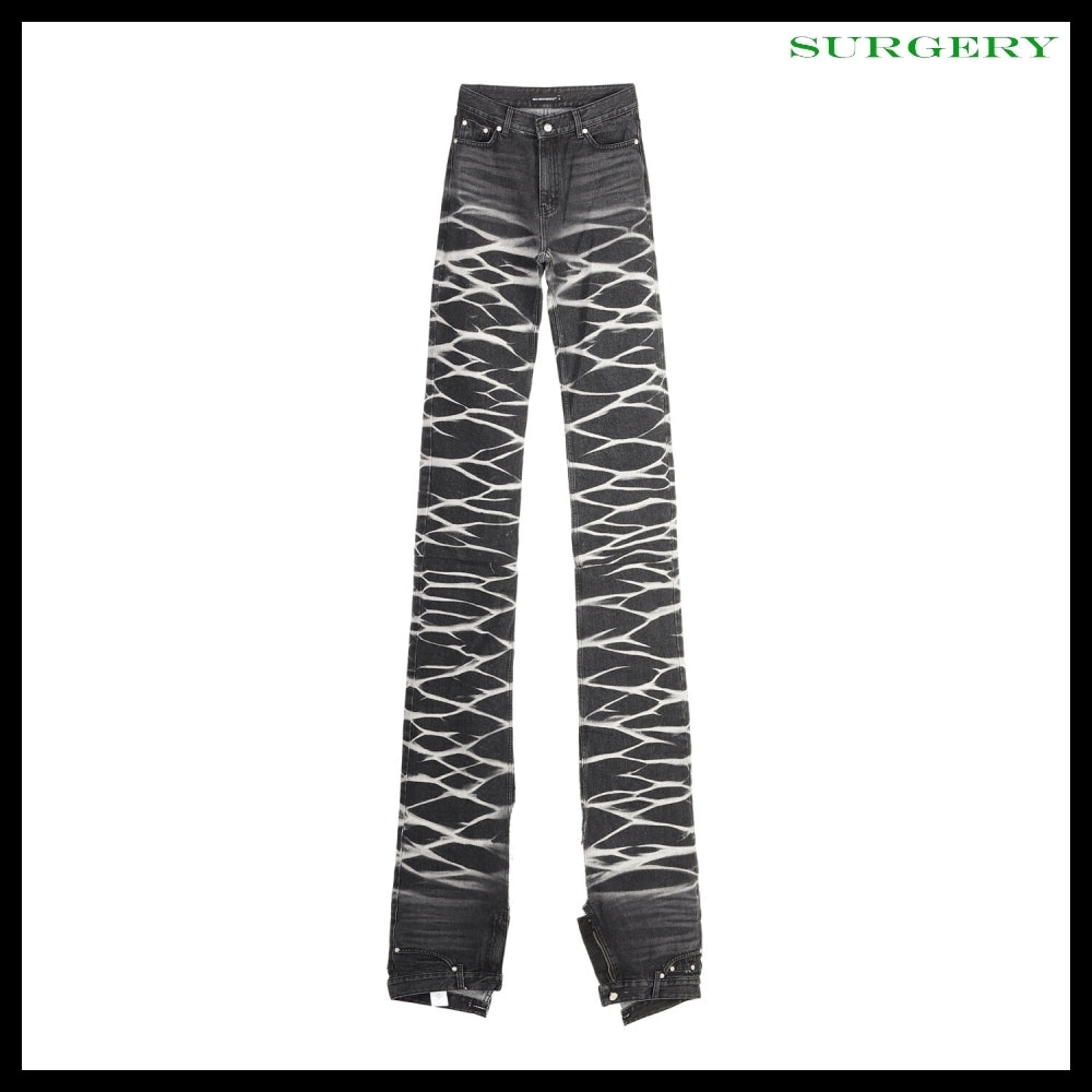 【SURGERY】Yoonseul Long Length Double Jeans Black