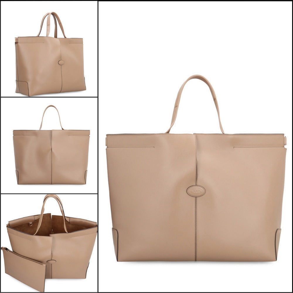 【TOD'S】Leather Medium Tote Bag