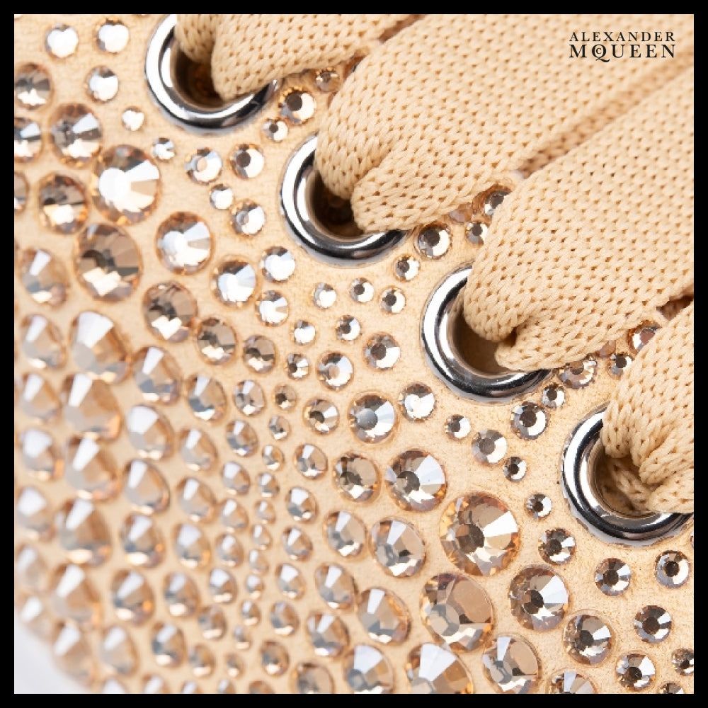 【Alexander Mcqueen】Allover Rhinestone Oversole Sneakers