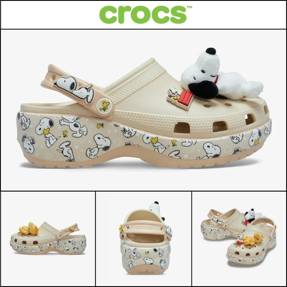 【CROCS】Peanuts Classic Platform Clog - Multi