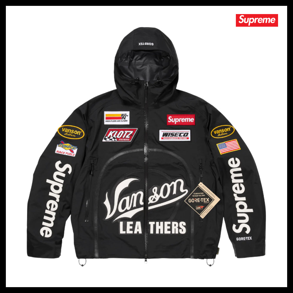【100%正規品保証 Supreme】Leather Gore-Tex Hooded Jacket