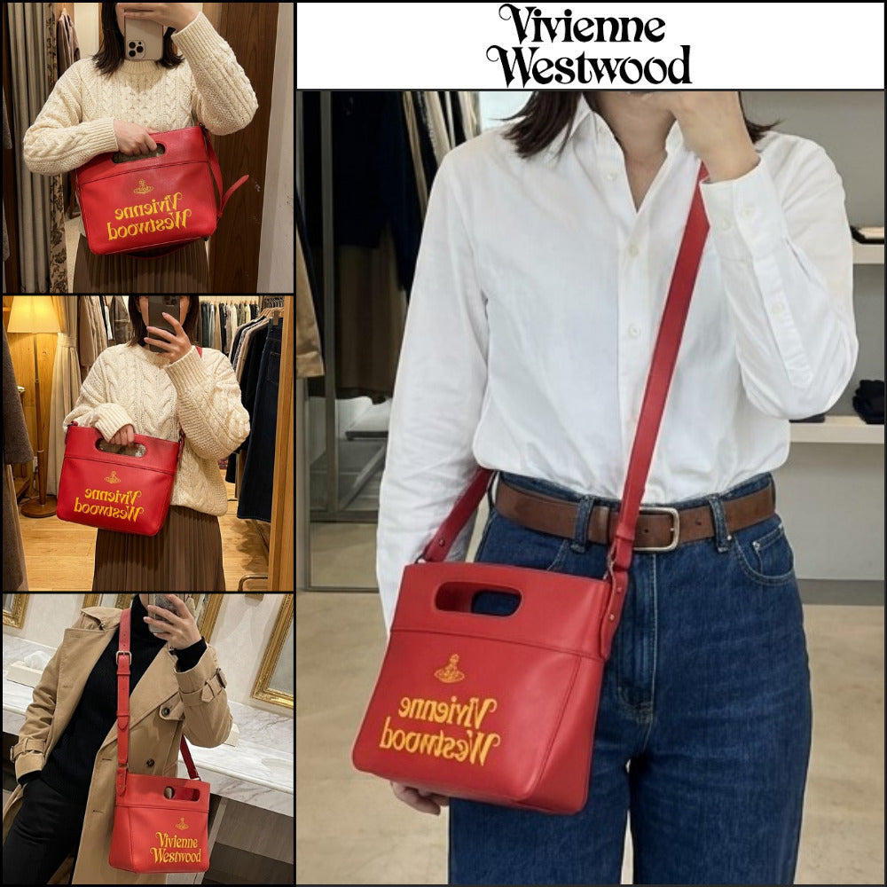 ◆Vivienne Westwood◆ Carry Logo Print Shoulder Bag