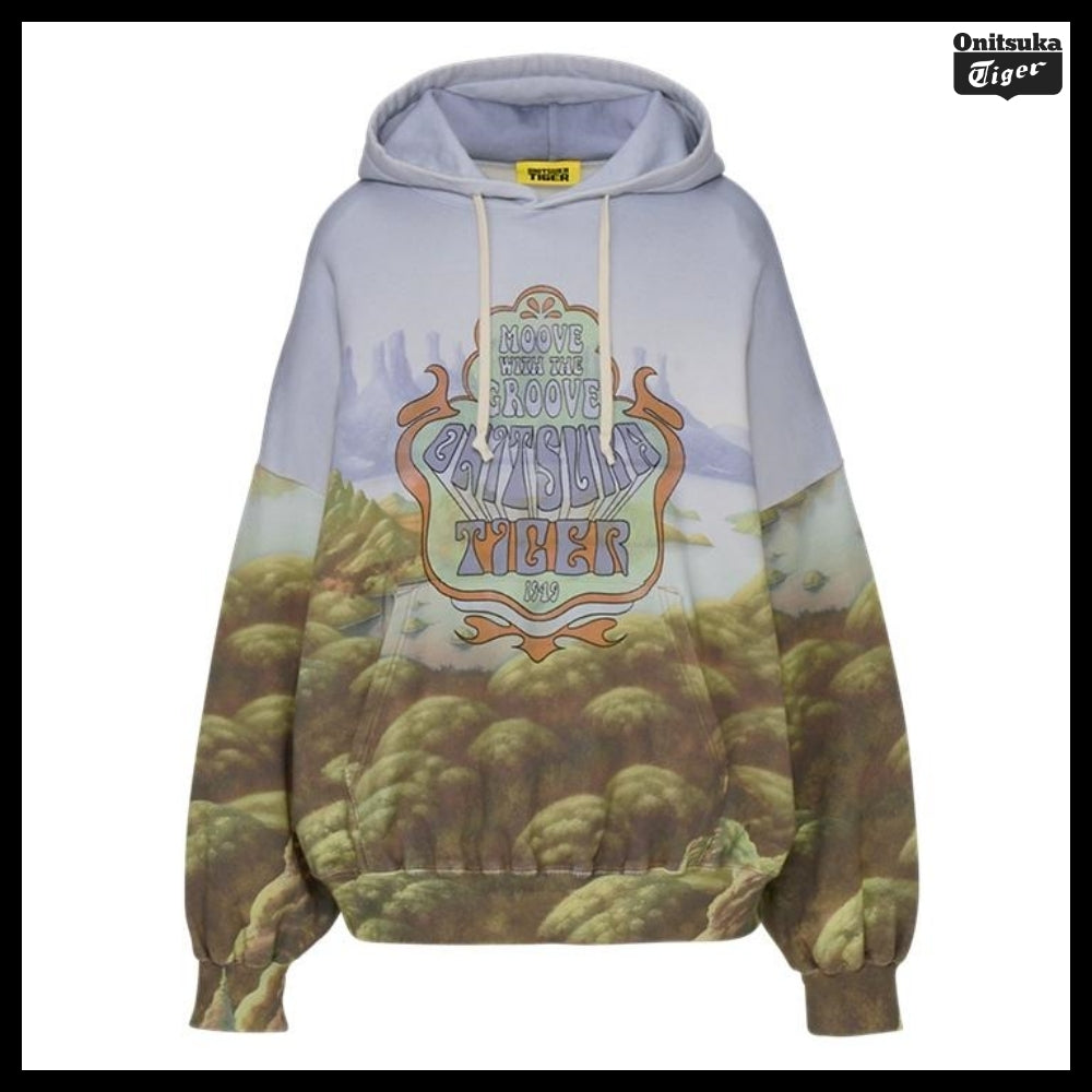 【onitsuka tiger】Oversized Graphic Hoodie