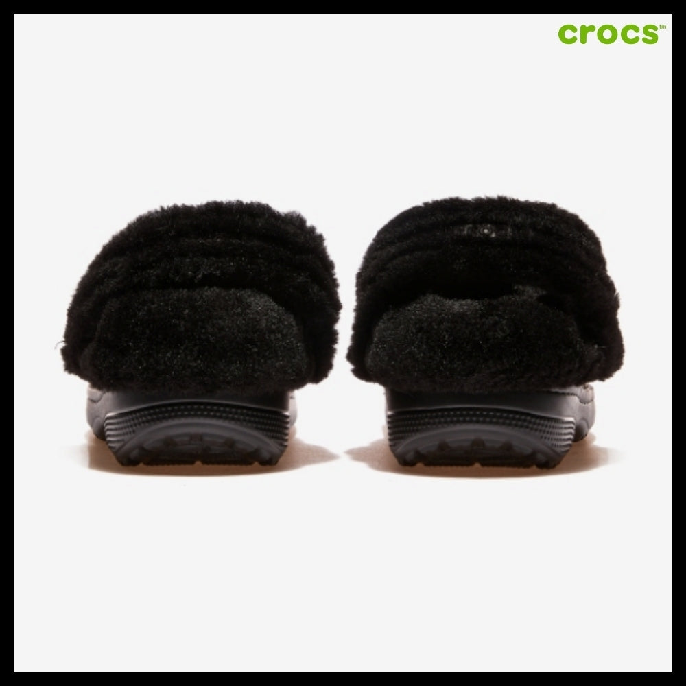 【CROCS】Classic Unforgettable Suede Clog Black