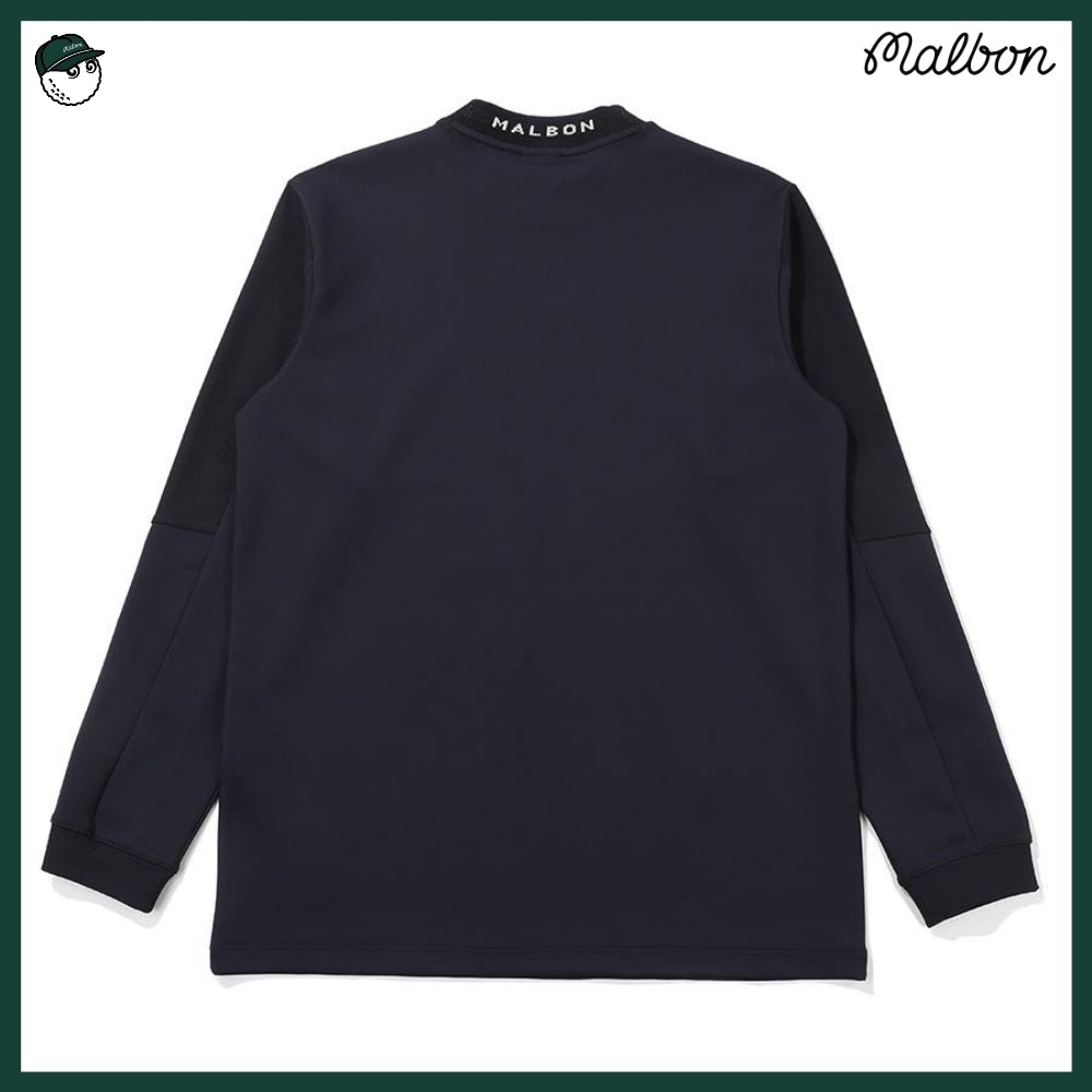 【MALBON GOLF】 MIX MOCKNECK MIDLAYER MAN 3COLORS