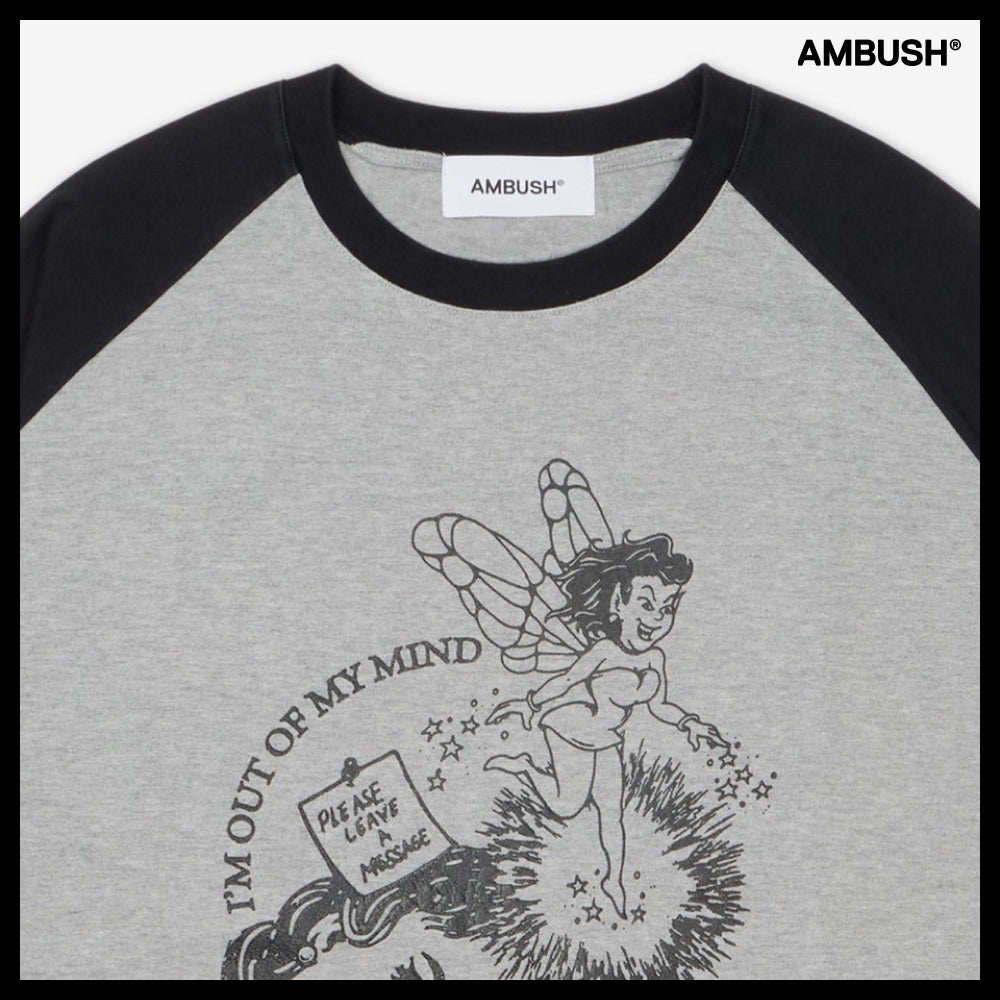 【AMBUSH】Raglan T Shirt Gray
