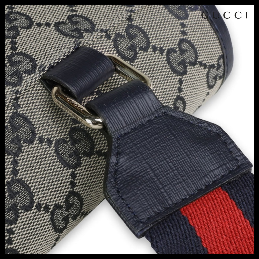 【GUCCI】 Kids Fabric Crossbody Bag Beige