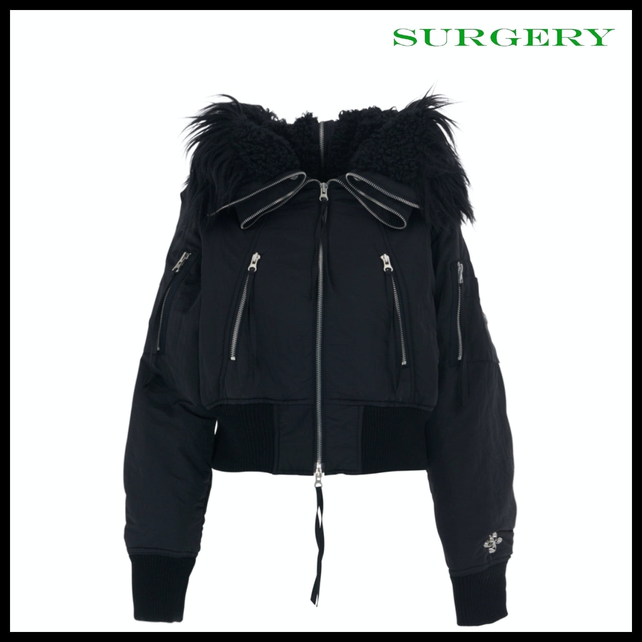【SURGERY】Back-Forth Crop N2B Jumper Black
